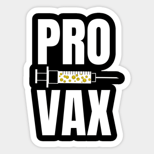 PRO VAX Smiley :) Sticker
